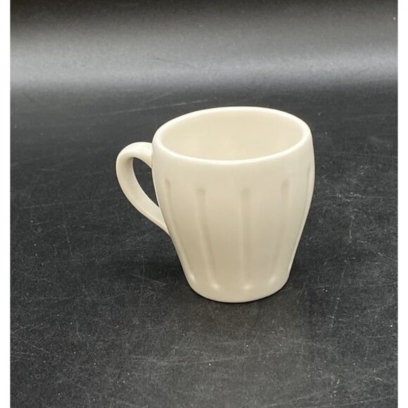 Mini Starbucks 2003 Barista Mermaid Pleated Logo Ceramic 2” Demitasse Coffee Mug - Picture 3 of 5